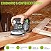 WORKPRO Cordless Random Orbital Sander Brushless 6 Variable Speeds 6000 to 12000 OPM, 20V 5in Electric Orbit Sander for Woodworking with Battery, Charger, Dust Collector, Tool Bag,15 Pcs Sanding Discs