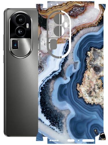 Image of AtOdds - Full Body Back Screen Guard Protector Film - Lamination Wrap Skin Sticker Compatible with Oppo Reno 10 PRO Plus | Scratchproof Matte Finish (Floor Marble)