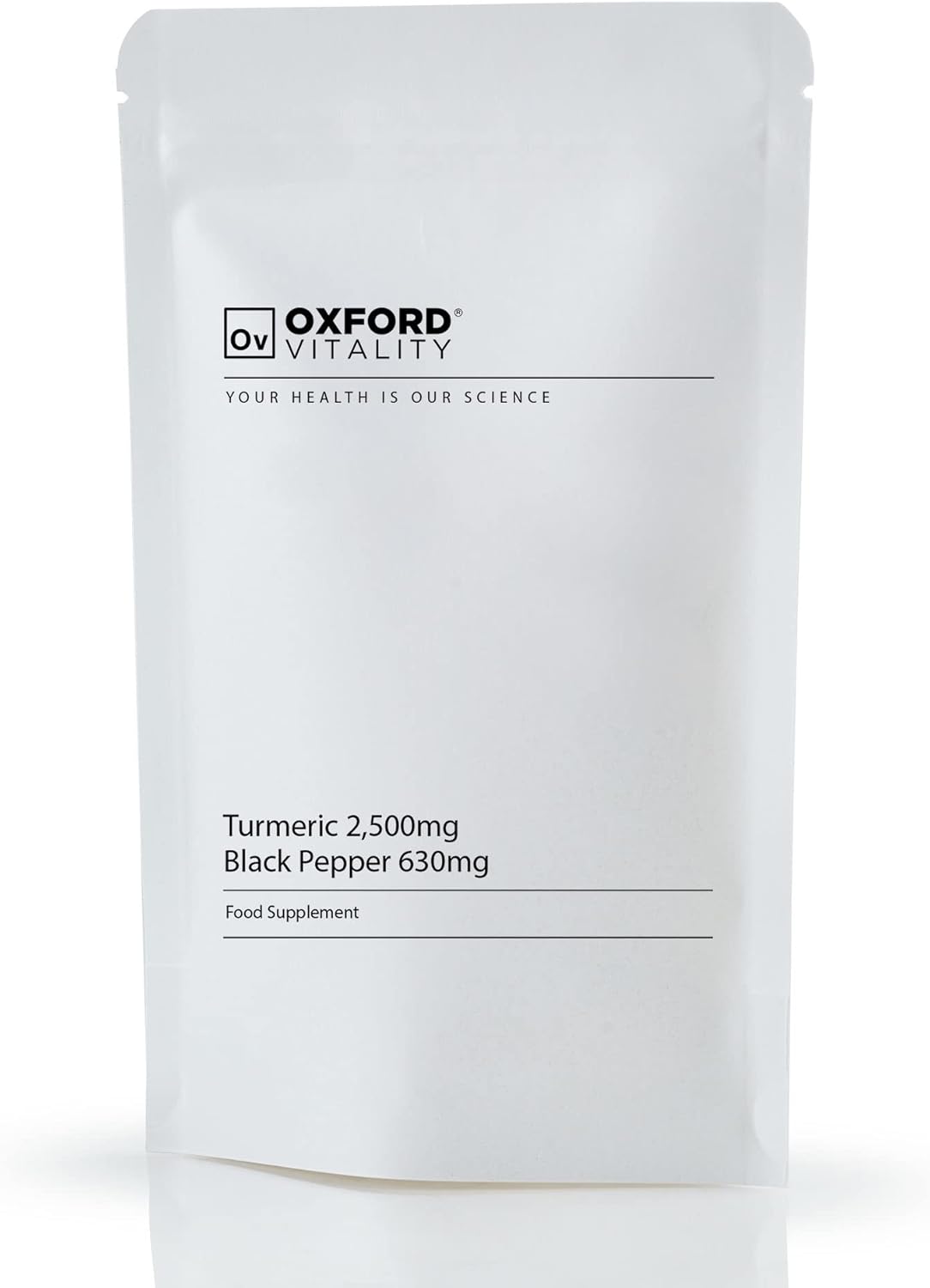 Turmeric 2,500mg & Black Pepper 630mg Tablets | High Strength | 95% Curcumin Supplement | 10mg Piperine from Black Pepper Extract | For Inflammation Digestive Health & Joint Support | Made In The UK – Oxford Vitality