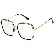 Shiratori Unisex Sunglasses Fashion Bright Black Grey Drive Holiday Square Non-Polarized UV400