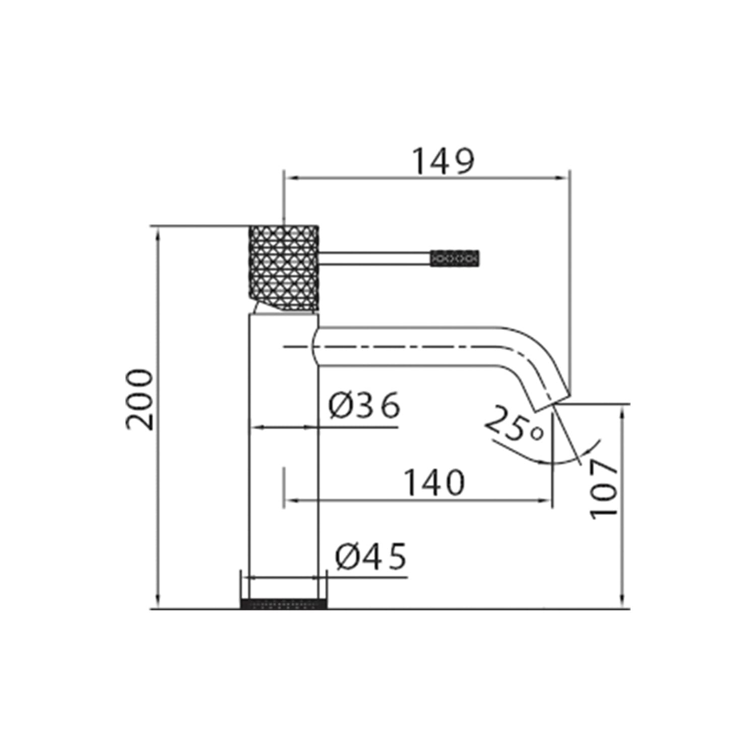 IMEX BDG053-1OC GÉNOVA Monomando Lavabo Oro Cepillado
