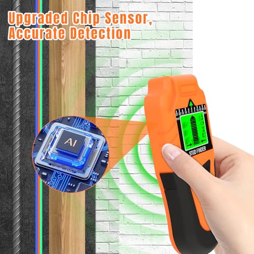 Stud Finder Wall Scanner 6 in 1 – Upgraded Stud Detector with LCD Display & Audio Alarm, Accurate Wall Sensor for Wood, Metal, AC Live Wire, Joist, Pipe & Cable Detection - Image 2