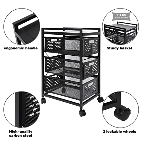 Construction en acier durable pour ce meuble de bureau mobile noir à clés - 6