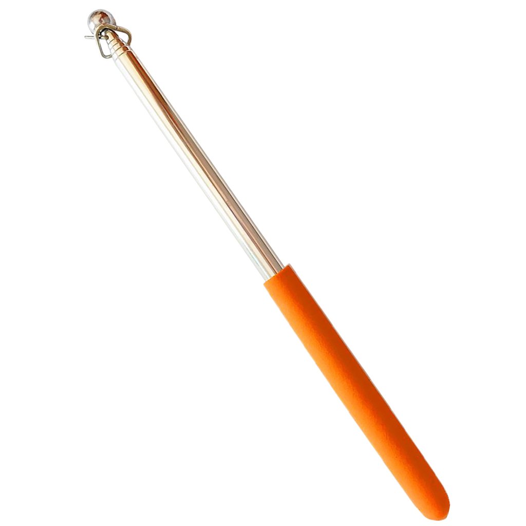 1M Telescopic Stainless Steel Flagpole Flagpole Guide Pole Orange-image-6