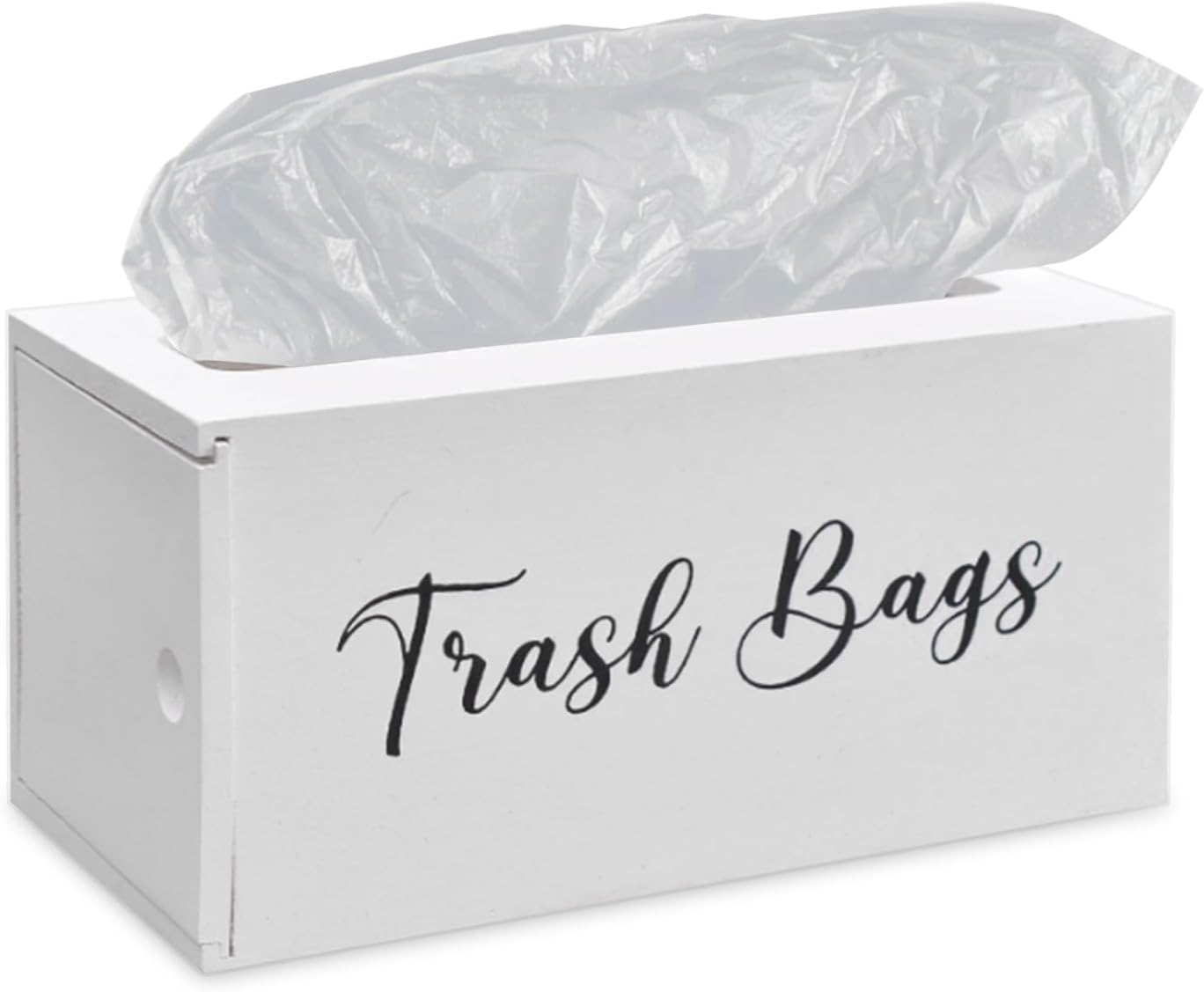 Chris.W Trash Bag Dispenser, Garbage Bag Dispenser, Wooden Garbage Bag