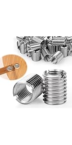 Set 5 Dadi Di Accoppiamento M6xM8x40mm - Manicotto Prolunga Cilindrico Zincato - Foto 5