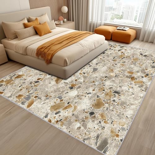 Tapis terrazzo imitation cachemire au design abstrait moderne 200x290cm - 5