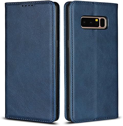 Note 8 Case, Galaxy Note 8 Case, PU Leather Case Kickstand Flip Case with Card Slots for Samsung Galaxy Note 8, Blue