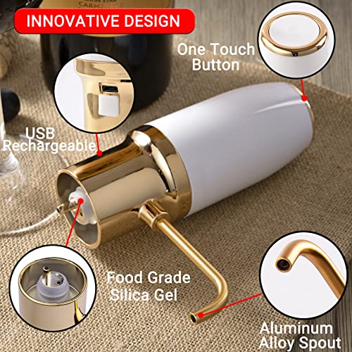 Electric Wine Aerator, One Touch Wine Decanter, Smart Wine Aerator and Automatic Wine Dispenser with USB Rechargeable - Image 3