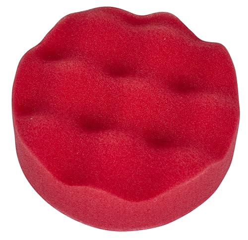 Sealey PTCCHW80R Buffing & Polishing Foam Head Hook & Loop Ø80 x 25mm Red/Ultra Soft