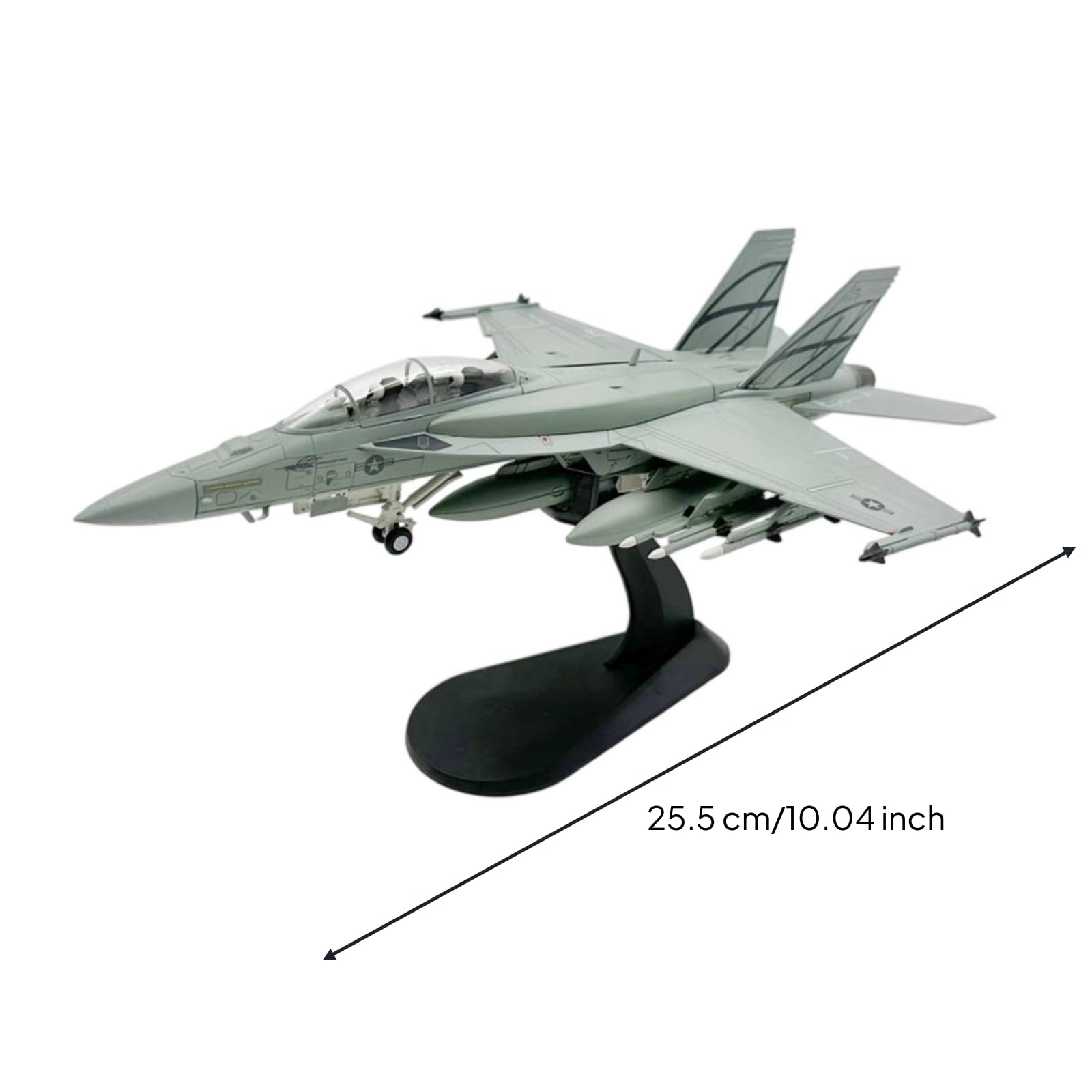 Milageto Modellino di Aereo in 1:72 Realistico Aereo da Caccia in 1:72 Leggero Modellino Statico con Piedistallo per Studio, Ufficio, style to 1