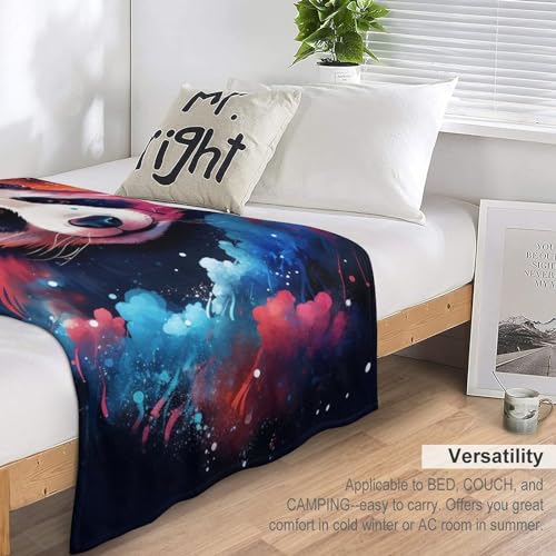 Couverture polaire panda super douce et chaude pour lit - 7