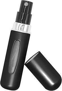 ALLY-MAGIC 5 ML Refillable Perfume Atomiser Empty Travel Bottle Mini Perfume Atomisers Perfume Dispenser Spray Bottle Y2-XSFZP (Black)