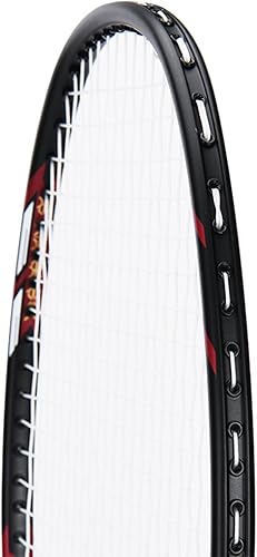 Miniatura 6 de YAKS Juego de raquetas de bádminton de entrenamiento de estudiantes adultos de alta elasticidad profesional de carbono 3U, 2 uds, tipo duradero,