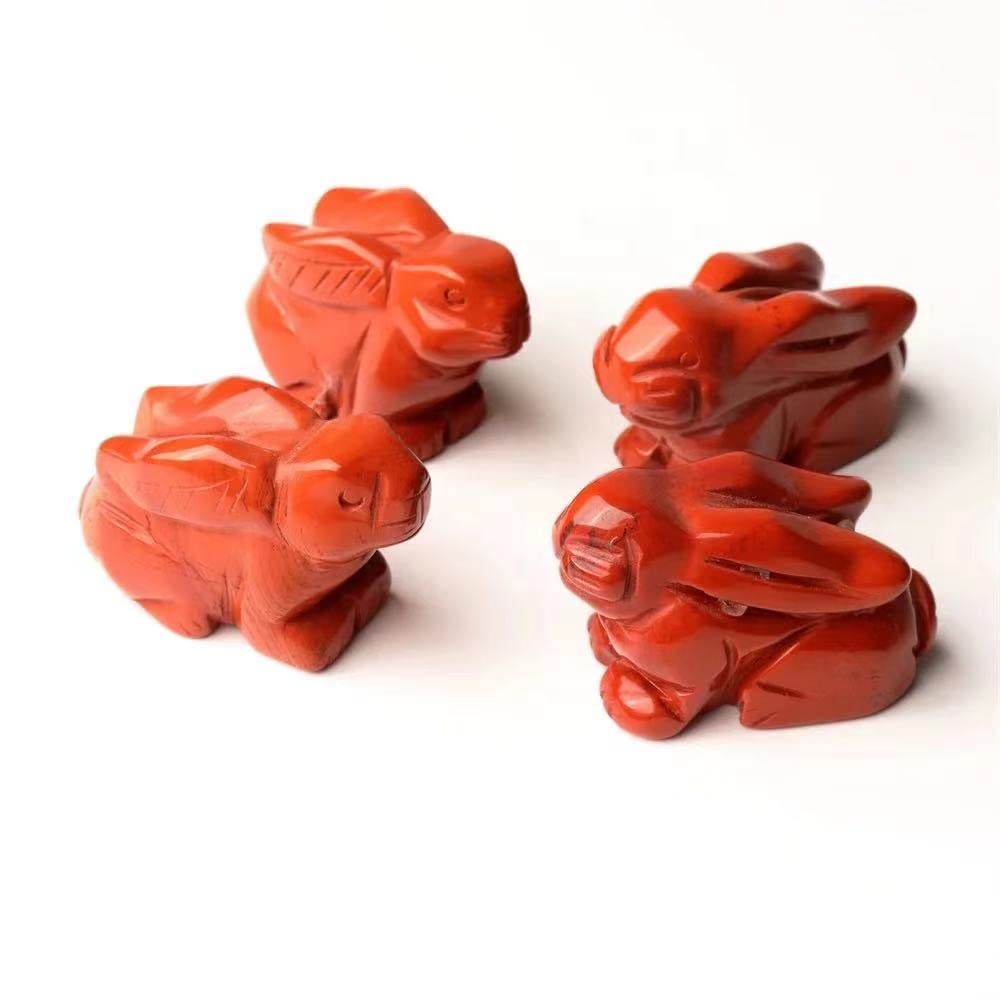 売切れ　　 兎　レッドジャスパー可愛い 売切れ 兎 レッドジャスパー可愛い Amazon.co.jp: 卸売手彫り動物天然