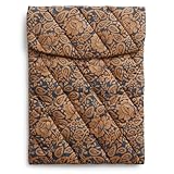 Vera Bradley Large Envelope Tech Sleeve, Nylon, Lotus Montage Roasted Pecan