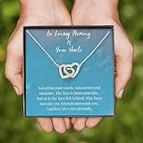 Personalized Gift - Interlocking Hearts Necklace, In Loving Memory Of Your Uncle, Memorial Gifts For