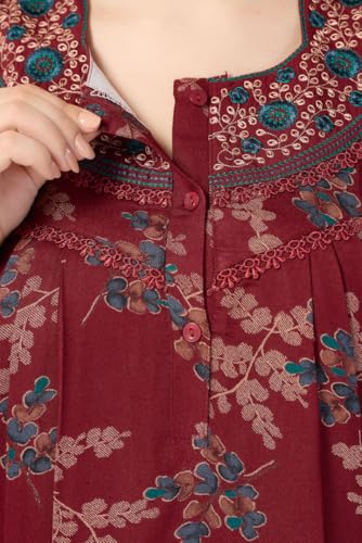 Image of Soulemo Women's Alpine Blended Printed Nighty 1635