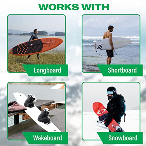 Cor Surf Surfboard Wall Rack For Longboards And Shortboards | Beautiful Wood Wall Display Mount Works Indoor And Outdoor (Bamboo) #TOP2