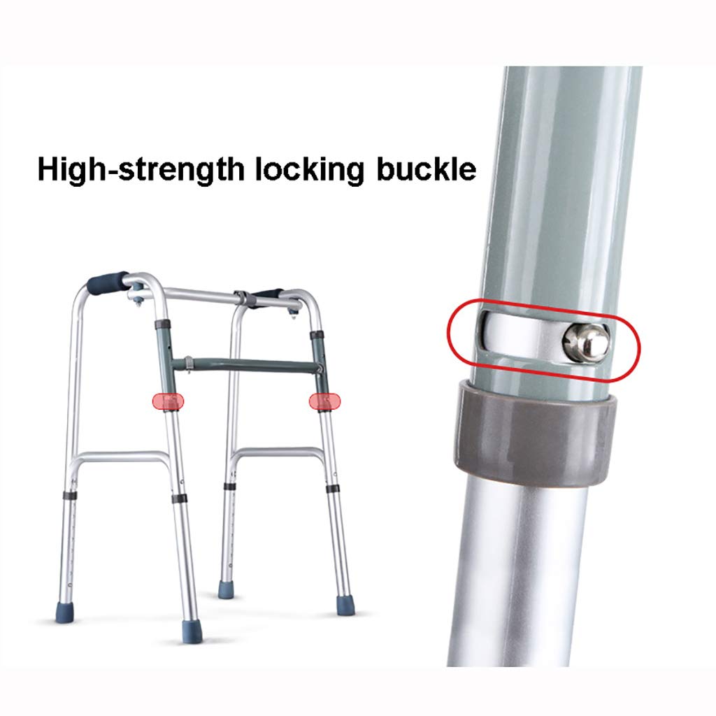 Andador de aluminio plegable ligero para caminar, ayuda a la movilidad para caminar, andador con 2 ruedas para ancianos, estrella de luz