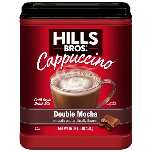 Hills Bros Instant Double Mocha Cappuccino Mix, Easy to Use, Enjoy Coffeehouse Flavor from Home,...