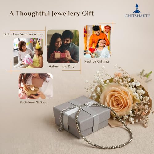 Image of Chitshakti Original Certified Pyrite Anklet - 2mm | Raw Natural Pyrite Stone Payal for Wealth, Luck & Protection | Money Magnet Crystal Anklet | Spiritual Healing Jewellery Gift for Women