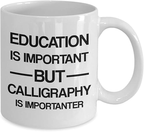 Miniatura 2 de Funny Gifts for Calligraphy Lover Coffee Mug Tea Cup - Calligrapher Writing Lettering Visual Art Design Artist Hobby Passion Hobbyist Cute Gag