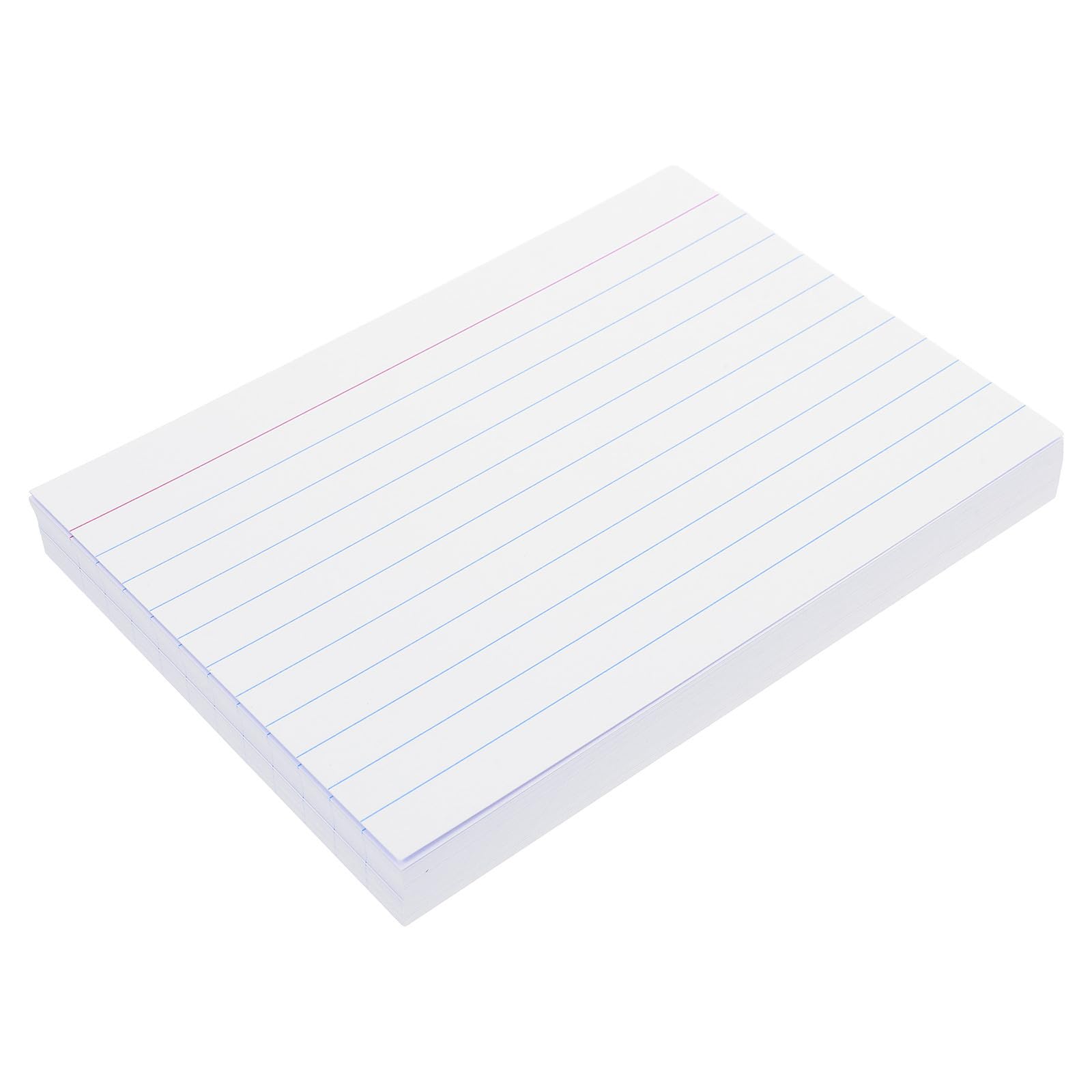 Tarjetas de índice rayadas POPETPOP: 200 fichas de papel blanco resistente para oficina