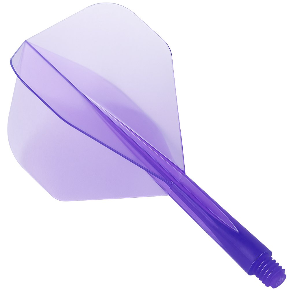 Darts CornerCondor Zero Stress Flight System In Standard Clear Purple | Dart Flights | Short Stem
