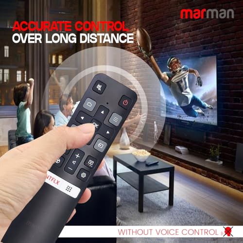 Image of marman Compatible with TCL Tv Remote Control Model RC802V Non Voice Command Fits Smart Android 4K TV - Match Remote Key by Key with Existing Remote Control