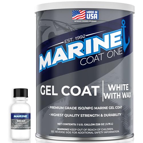 IsoNpg Gel Coat White with Wax with MEKP Catalyst for Hardening with 6 Color Tinting Pigments Gel Coat Repair Kit for Boats Fiberglass 1 Gallon product thumbnail 10
