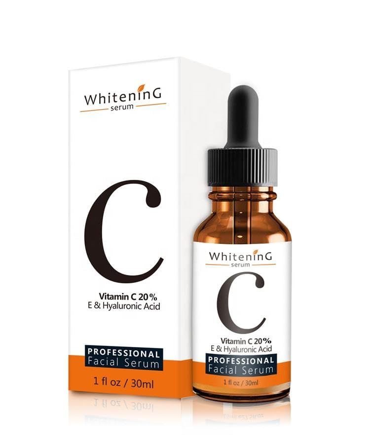 Vitamin C Serum for Face with Hyaluronic Acid & Vitamin E – Brightening, Hydrating & Moisturizing Facial Serum for Radiant, Even-Looking Skin – Lightweight, Non-sticky,1 Fl. Oz