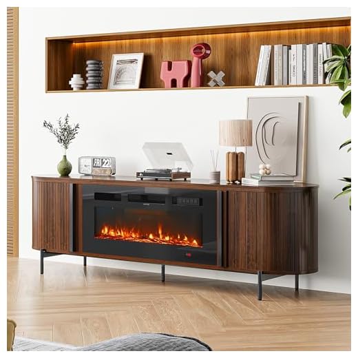 Nordivale Luxury 70" Fireplace TV Stand