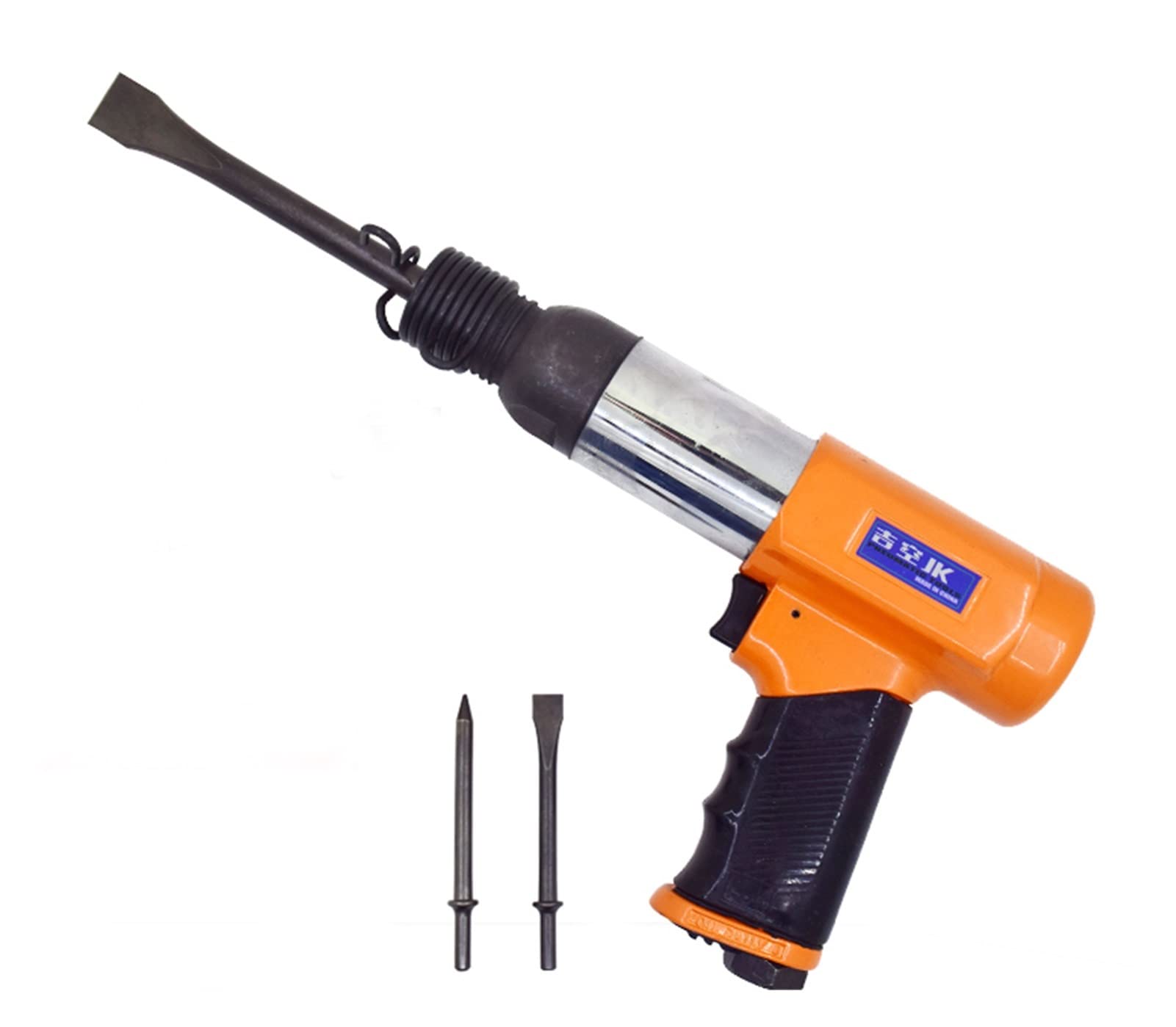 Martillo neumático 250 mm 10 "Herramientas de aire de aire industriales Herramientas neumáticas Pistola Grip Flux Chipper Freno Pista de freno Scaper Scapeing Hammer Flat Chisel Peated Duty(190mm)