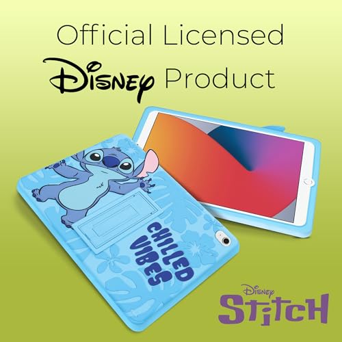 Image of Disney Lilo and Stitch Kids iPad Case - 10.9 Inch Case for iPad 10th Generation (2022) & A16 11th Generation 11 inch (2025) - Tablet Cover with Stand, Shockproof Silicone Protector