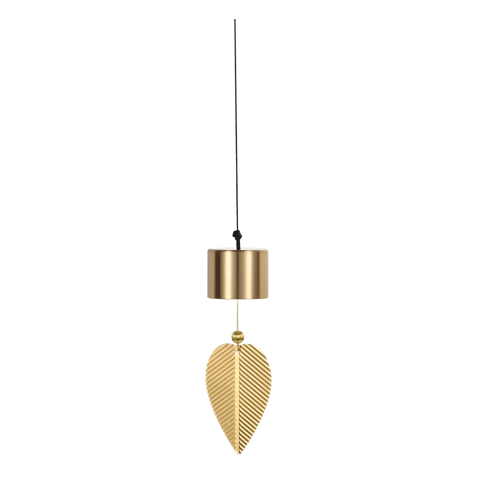 PATIKIL Gold Leaf Hanging Bell 13"