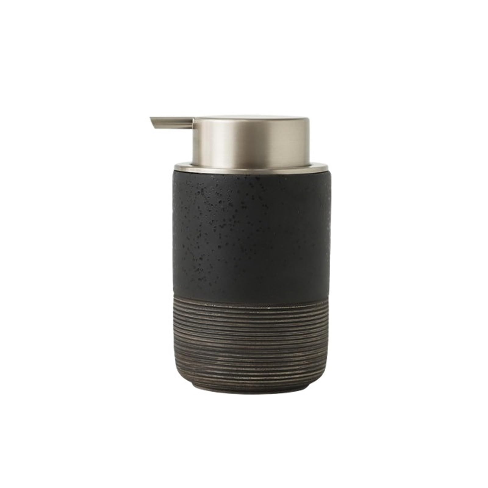 Soap Dispenser Countertop Ceramics Soap Dispensers 300ml Kitchen Bathroom Lotion Pump Bottles(Black)