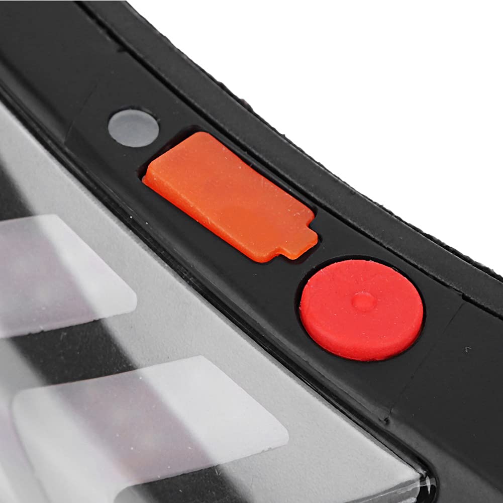 SIXRUN Lumière de sécurité LED pour Casque de Moto sans Fil, Noire, Clignotant à visibilité Améliorée pour Les Modèles de Motos