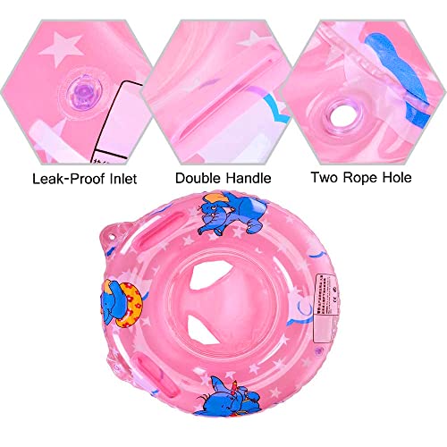 Sealive Baby Swimming Float, Toddler Floaties with Infant Seat Boat & Double Handle, Childrens' First Swim Ring, Bathtub Toys Pool Accessories for Kids Toddlers