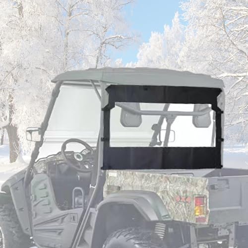 QYMOTO UTV Rear Windshield Zipperopen Soft Windscreen Dust