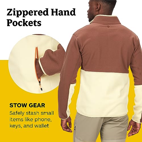 Image of MARMOT Men's Rocklin Full-Zip Jacket - Classic, Warm, Lightweight 100-Weight Fleece Layer