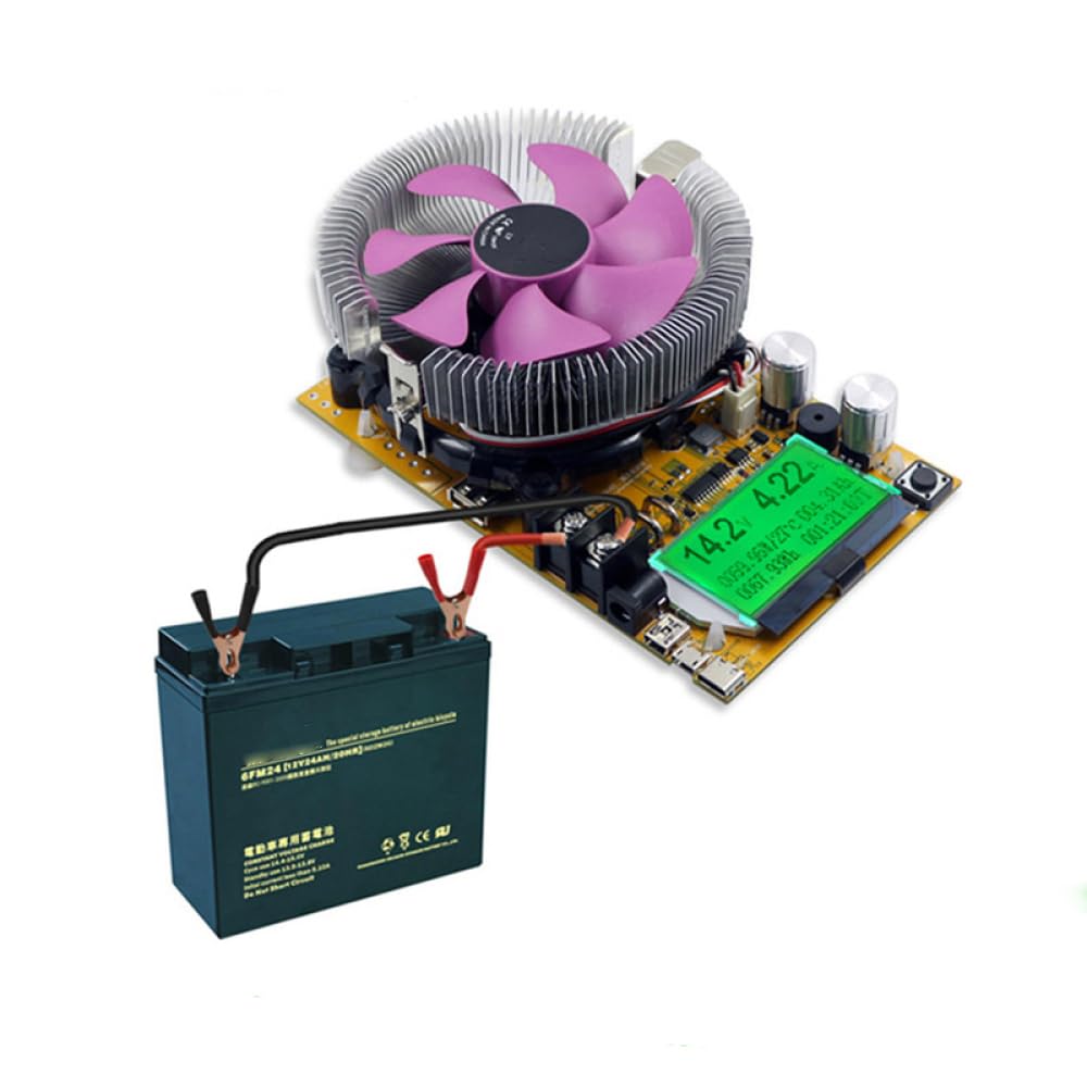 150W 20A Einstellbare Konstantstrom Elektronische Last, Hohe Präzision Entladungswiderstand Kapazität Tester mit LCM Display