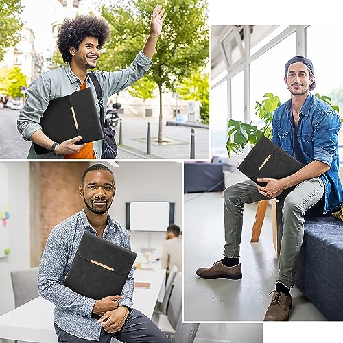 Kalidi 13.3-14 Inch Laptop Sleeve Case Faux Suede Leather For 13.3 13.5 13.6 14 Inches Macbook Air Pro Retina 13"-14" Surface Pro With Pouch #TOP6