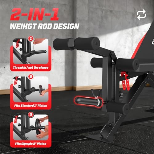 Image of OPPSDECOR Power Cage, 2000LBS Squat Rack with Dual Pulley Cable Crossover System, Multifunctional Power Rack with More Training Attachments for Home Gym, Weight Cage Fits Compact Space