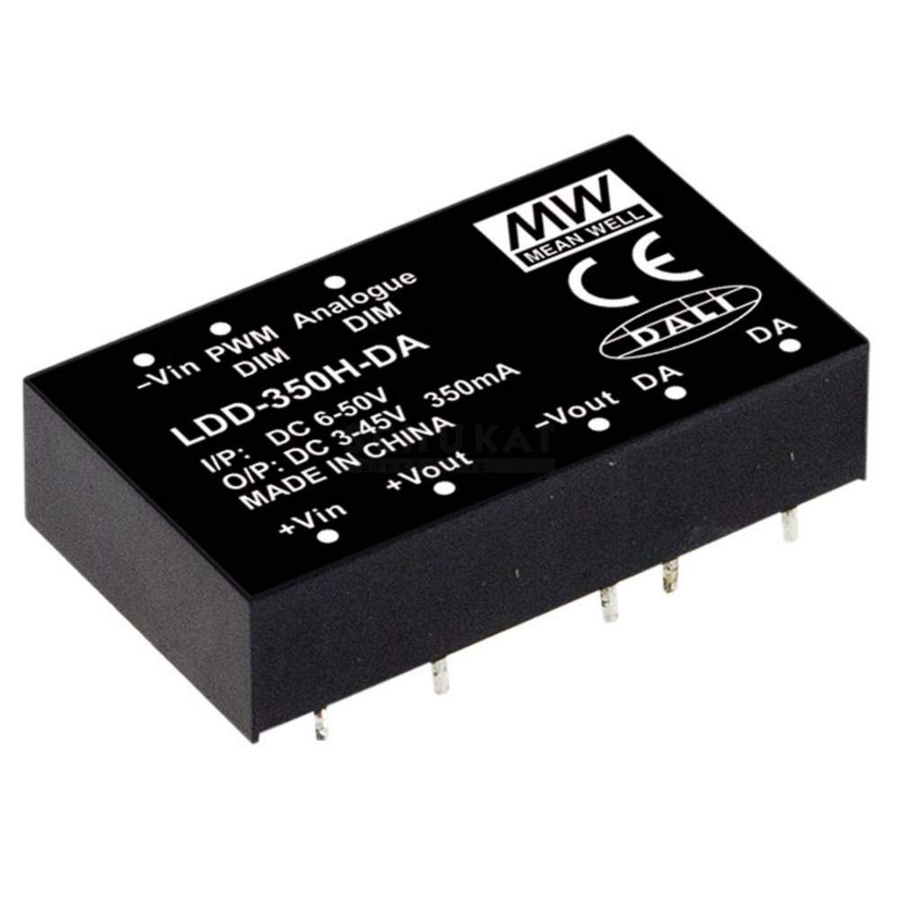 Mean Well,LDD-700H-WDA,LED Drivers Power Supplies 6-50Vin 3-45Vout 700mA CC w/DALI Wire