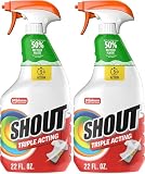 Shout Active Enzyme Laundry Stain Remover Spray, Triple-Acting Formula Clings, Penetrates, and Lifts 100+ Types of...