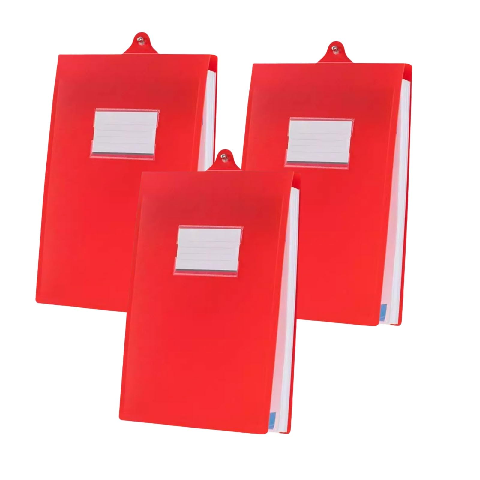 Teczki plastikowe, Plastikowa wisząca teczka papierowa A4, pionowa, wielokolorowa, 3 szt(Blue,3 pcs)