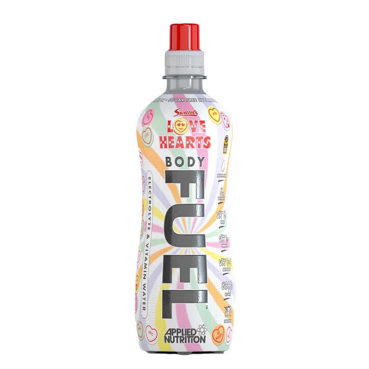 Applied Nutrition BodyFuel Electrolyte Water - Body Fuel Prime Drink with BCAAs and Vitamins, Fast Hydration (12 x 500ml) (Paddy Punch)