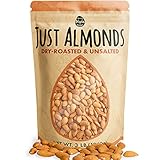 Just Roasted Almonds 3 LB / 48 OZ (Whole, Paleo & Keto, Non-GMO, Certified Gluten-Free, Plant Protein, Antioxidant Vitamin E, Fiber) (Unsalted)