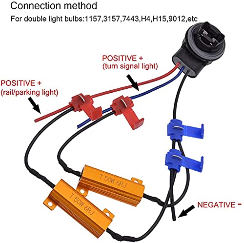 Resistencias de Carga LED 75W 4ohm Pack 2 Piezas miniatura 5